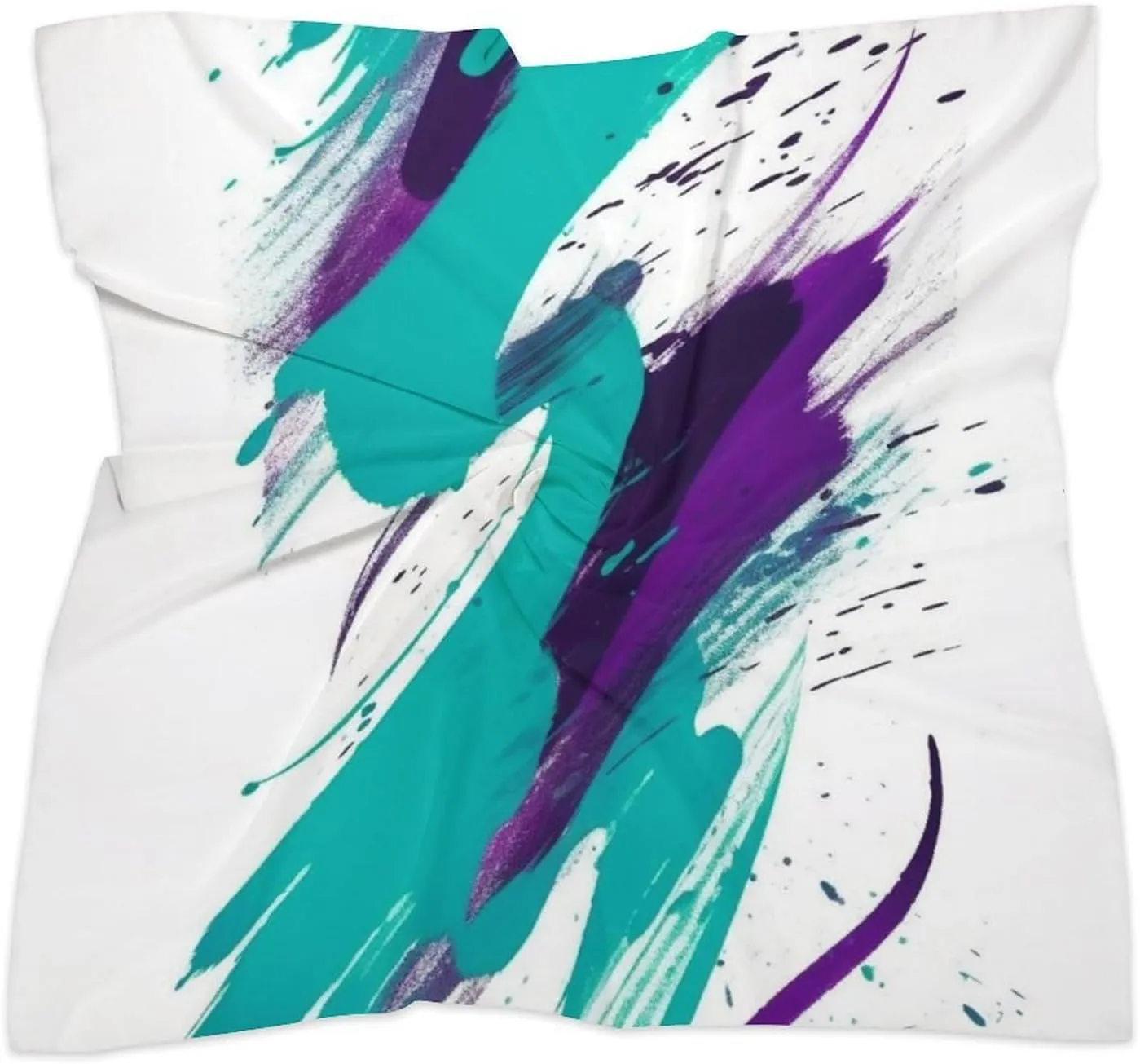 25" Silk Scarf Lightweight Satin 90's Cup Design Head Scarf Fashion Neck Head Scarves Headband Silk Scarves for Women Men Boho Hair Wrap Kerchief Hair Bandanas Square Neckerchief
