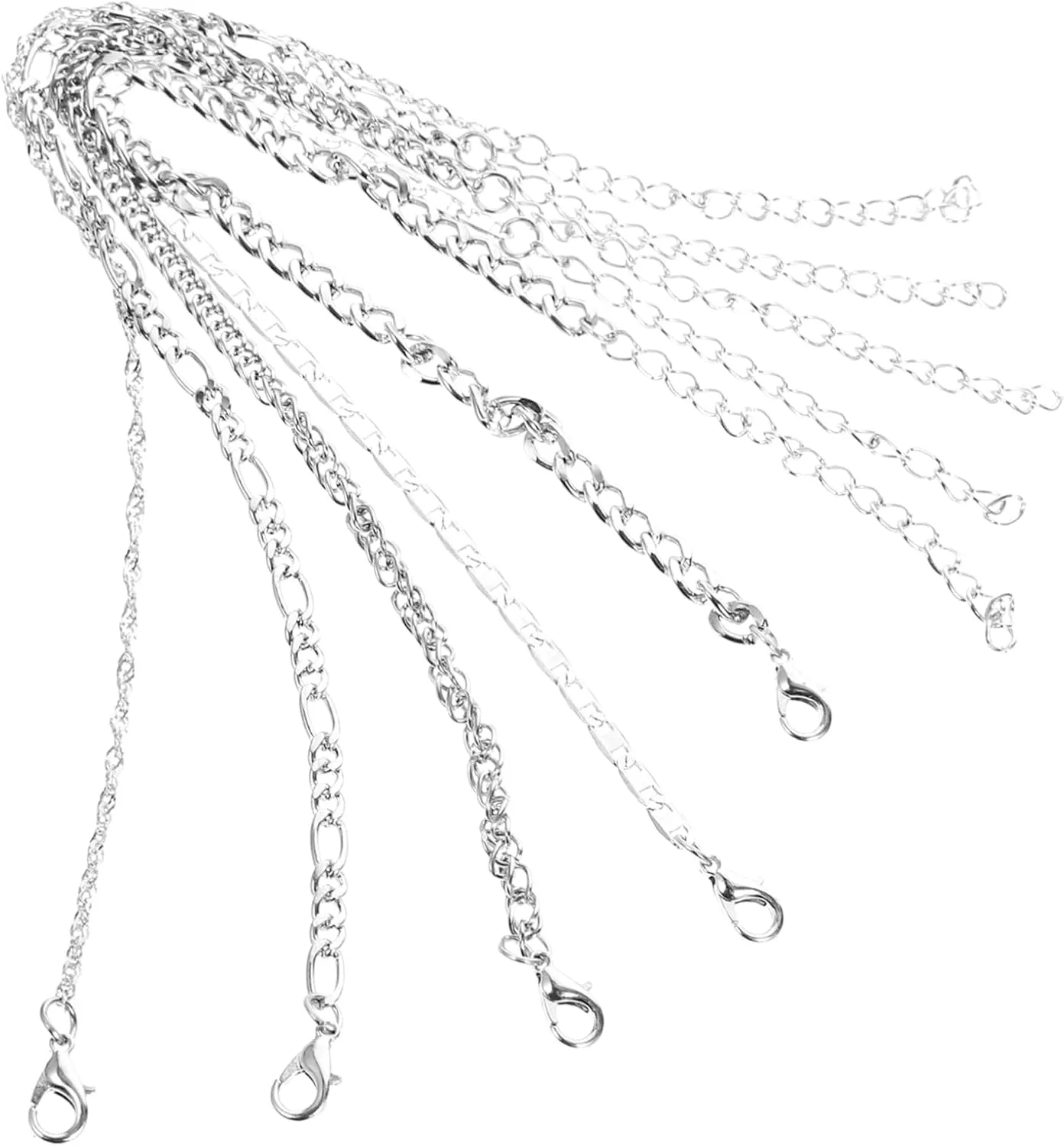 5pcs Women's Metal Anklet Chain Jewelry Beach Style Adjustable Decor for Girls Fashion Layered Metal Anklet Foot Chain