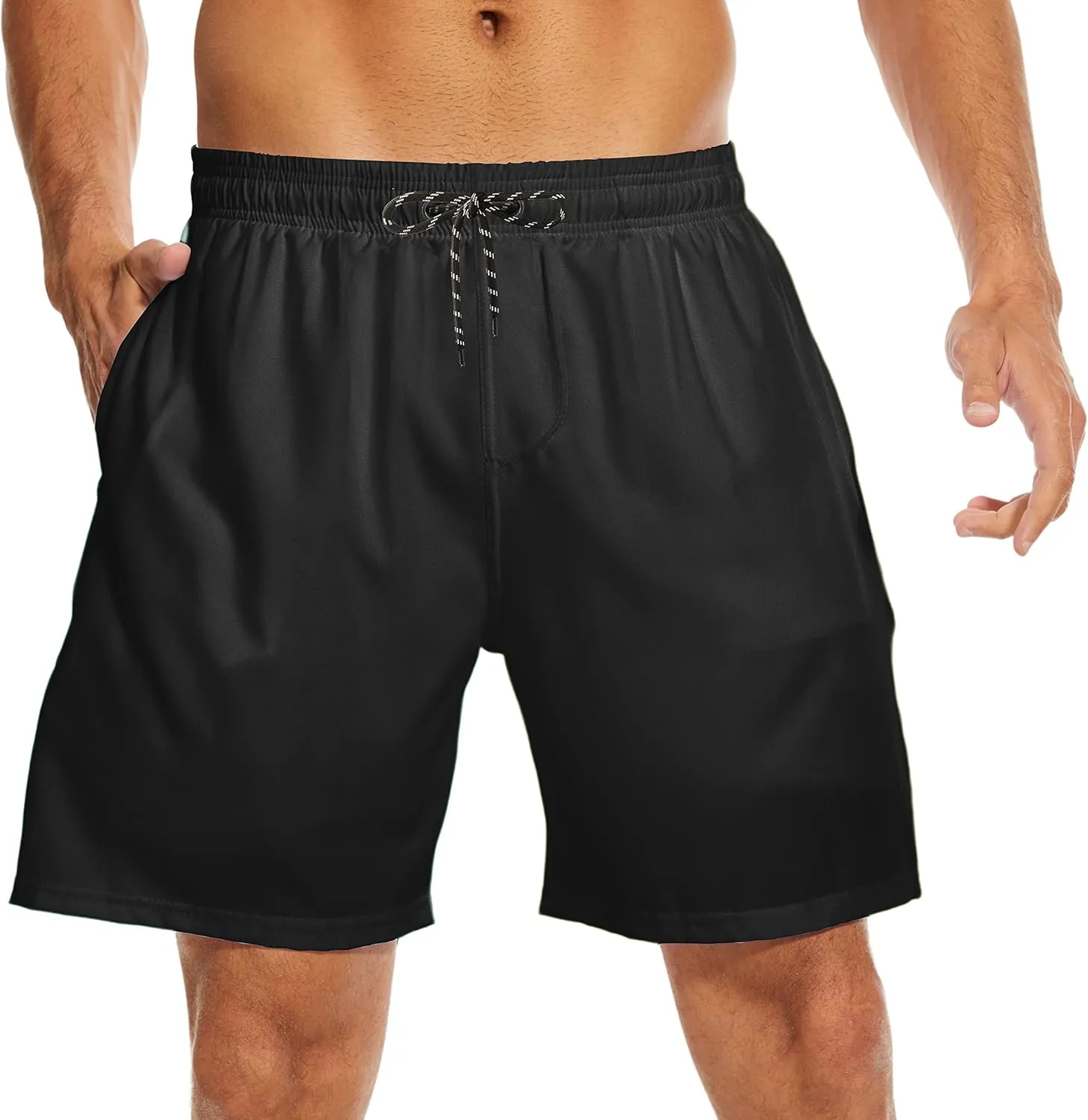 80s Shorts for Men 90s Swim Trunks Retro 80s Summer Party Shorts 90s Shorts Quick Dry Swimming Shorts with Mesh Lining