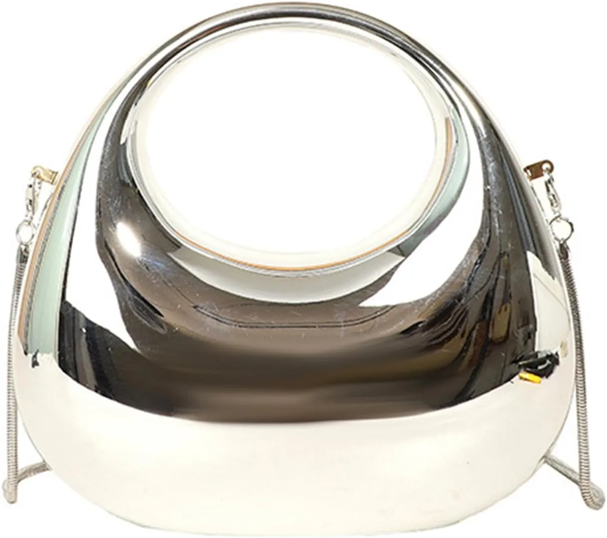 Acrylic Clutch Purse for Women Y2k Party Evening Bag Fashion Underarm Bag Round Shoulder Bag Prom Wedding Handbag