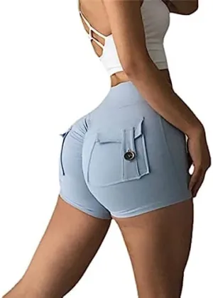 Aesthetic Workout Shorts Womens Aesthetic Yoga Shorts with Pockets for Women Athletic Shorts for Women