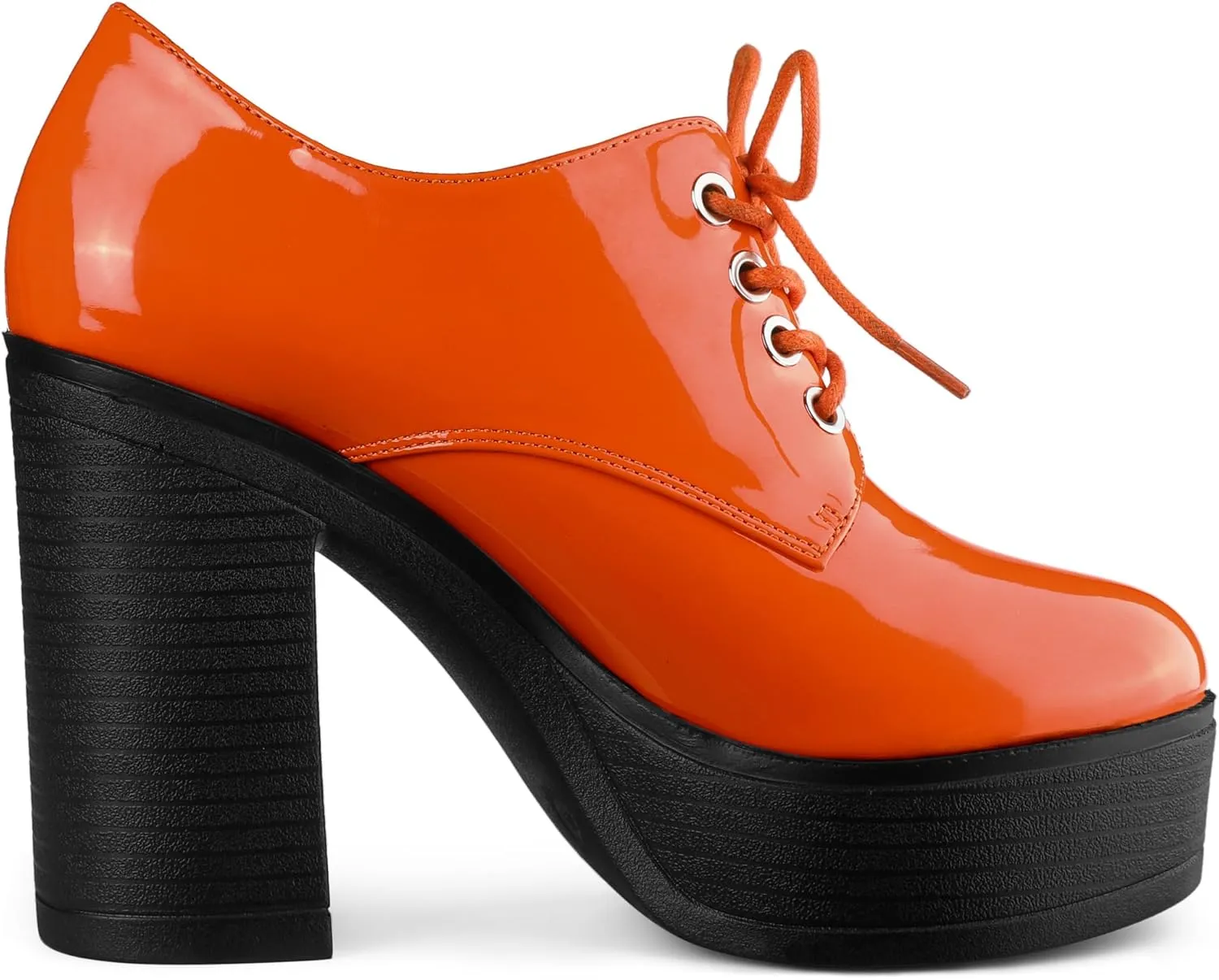Allegra K Women's Platform Lace Up Chunky Heel Ankle Boots