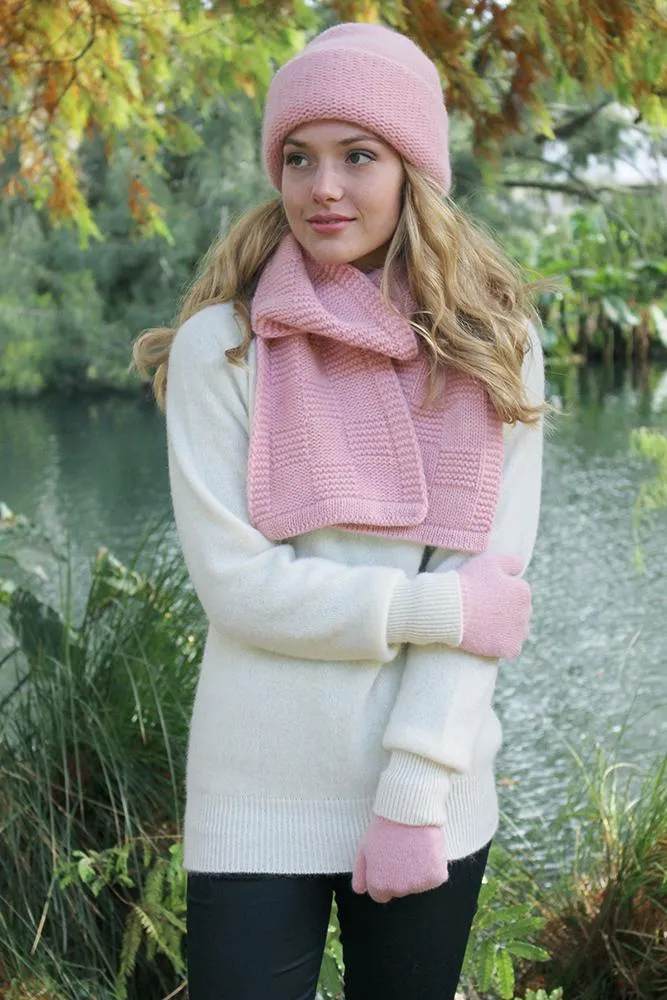 ALPACA GRID SCARF