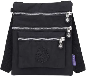 Anti Theft Crossbody Bags for Women Waterproof Nylon Crossbody Bags for Woman Trendy Temperament Clutch Purse(Black)