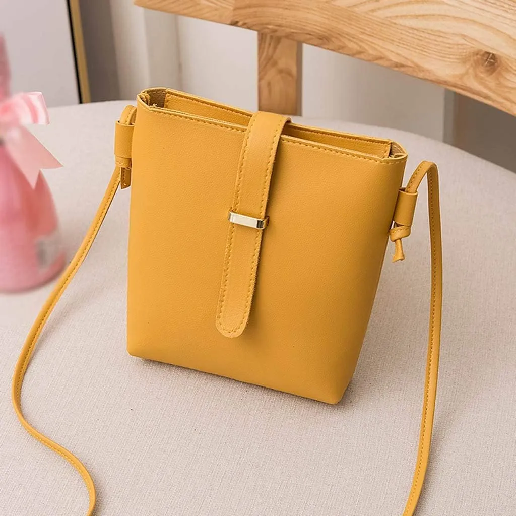 Bag Phone Shoulder Women Mobile Fashion Messenger Bag Strap Bags Laptop Shoulder Bags (Yellow, One Size)
