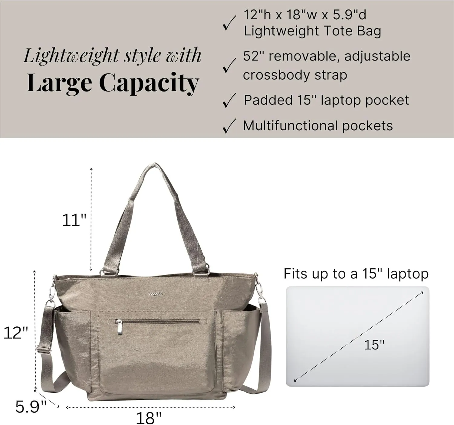 Baggallini Modern Avenue Tote