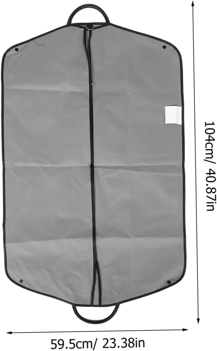 BESPORTBLE Travel Garment Bag for Suits Coats Wedding Dresses Dust Convenient Storage with Hand Carry Design Durable Non Woven for Business Trips