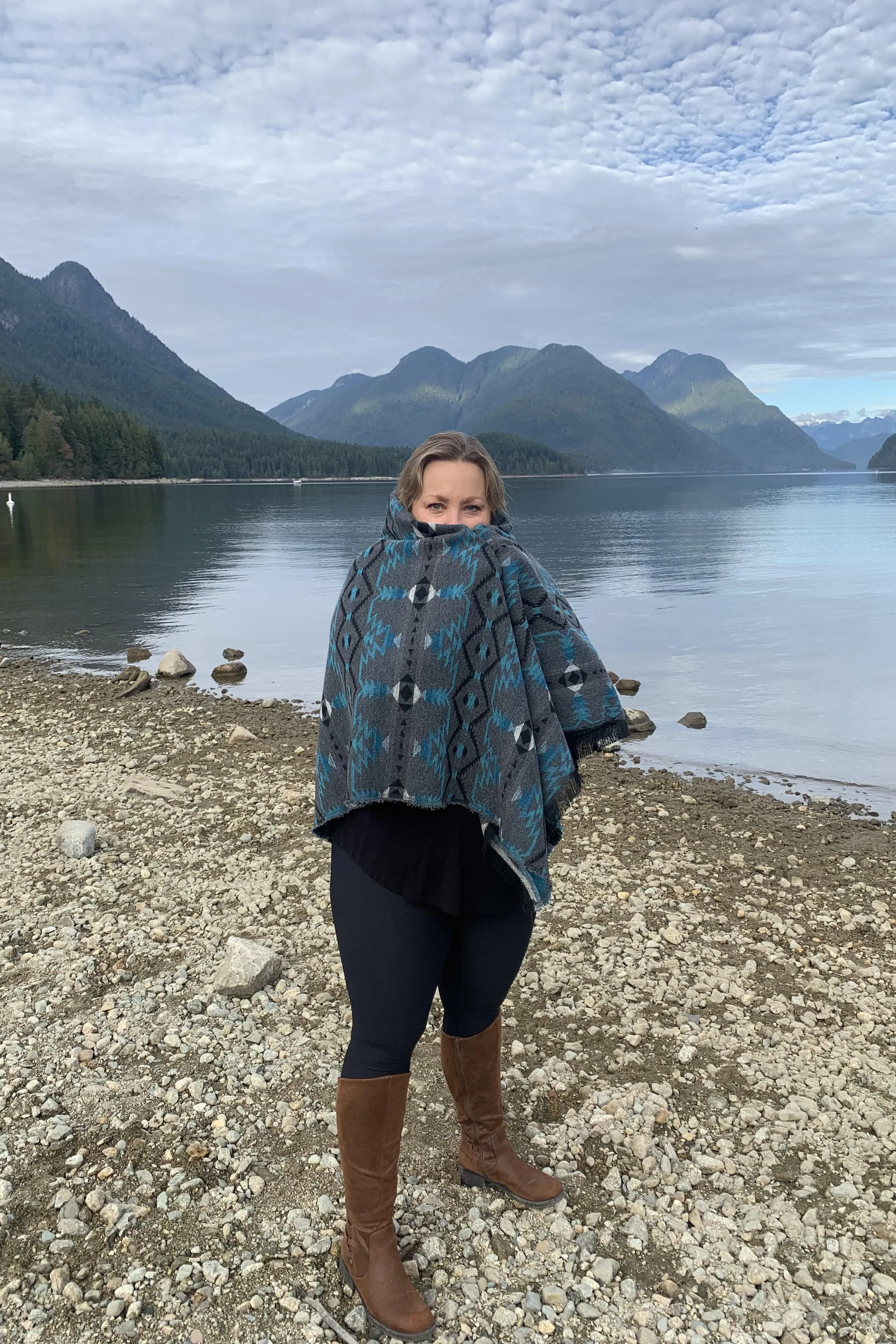 Blanket Scarf(reversible)
