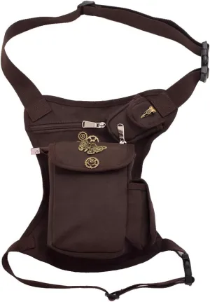 BLESSUME Steampunk Fannypack Cotton Waistbag Travel Practical Belt