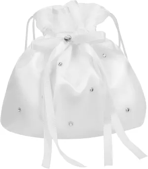 Bride Purse Wedding Handbag Drawstring Pouch for Wedding Clutch Purse for Women Formal