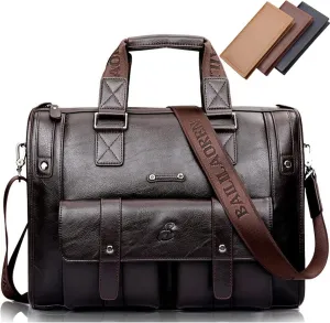 Briefcases for men Men Leather Black Briefcase Business Handbag Messenger Bags Male Vintage Shoulder Bag Travel Bags