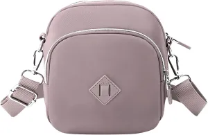 Casual Nylon Floral Shoulder Bag For Women Crossbody Bag Messenger Bags Sport Fanny Pack Shoulder Bags (Grey, One Size)