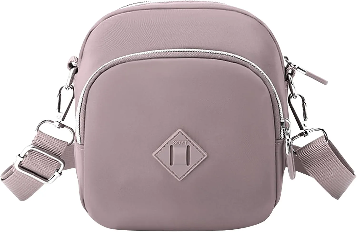 Casual Nylon Floral Shoulder Bag For Women Crossbody Bag Messenger Bags Sport Fanny Pack Shoulder Bags (Grey, One Size)