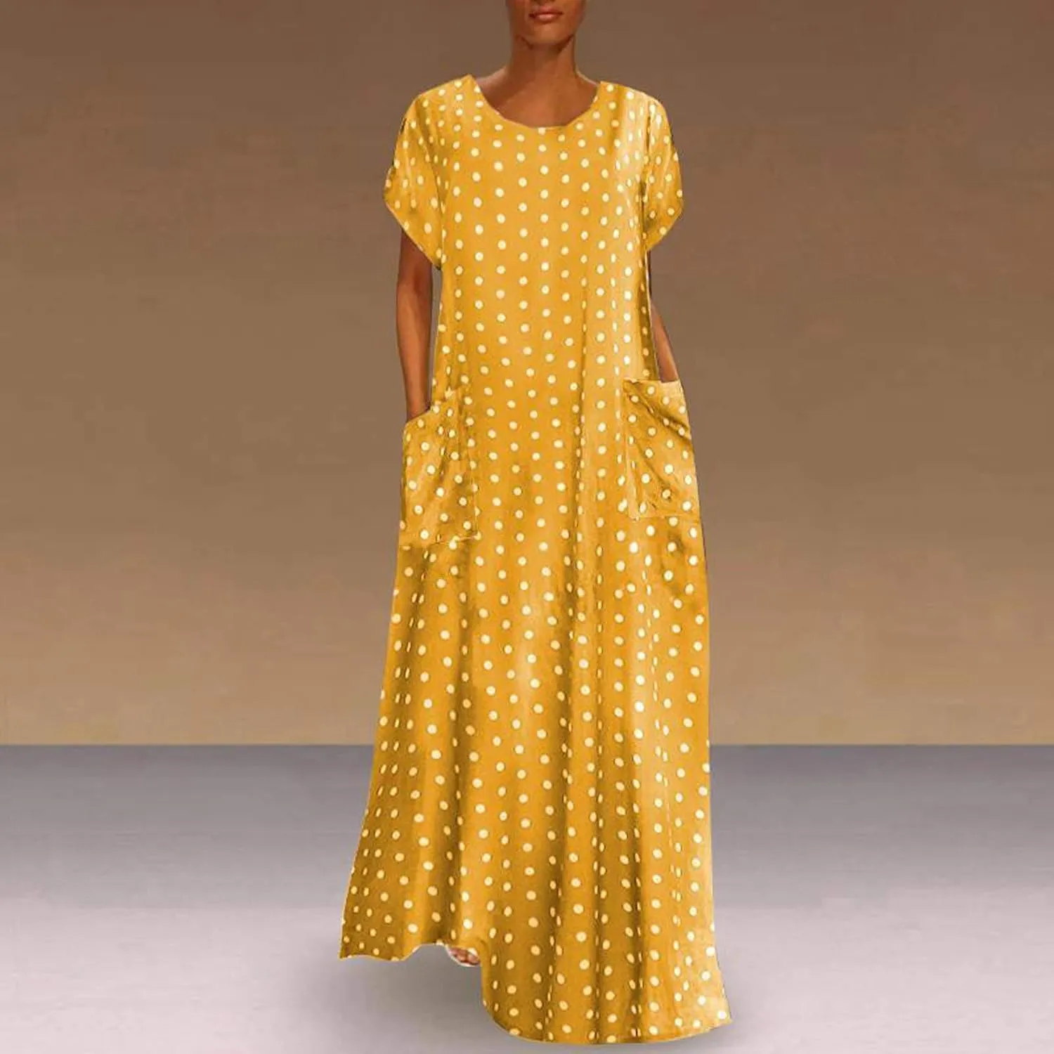Casual Summer Dresses for Women 2025,Women's Beach Floral Printed Maxi Dress Flowy V Neck Loose Daily Vintage Dresses