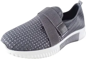 Cathalem Gym Shoes for Women Workout Memory Foam Walking Shoes Running Classic Slip On Athletic Tennis Sneakers