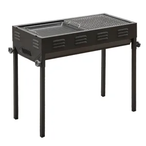 Charcoal Grill Premium 72cm Portable Folding Thick Box-Type for Outdoor BBQ Camping