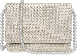 CHARMORE Crossbody Bag for Women Small Straw Beach Shoulder Bag Stylish Woven Bags Travel Handbags