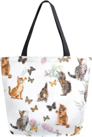 Chic Fashion Floral Pattern Extra Large Shoulder Tote Bag for Beach Travel Weekender Gym Grocery Shopping