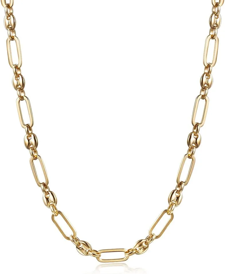 CIUNOFOR 14k Gold Filled Livit Coffee Bean Necklace For Women Mariner Livit Coffee Bean Jewelry For Adult Jewelry Charm Necklace For Simple and stylish coffee bean Jewelry