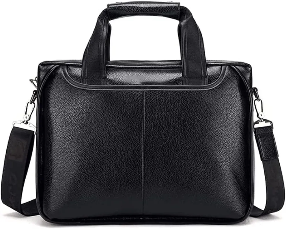 Classic Slim Briefcase with Crossbody Shoulder Bag Design for the Business Professional Travel Commuter and Laptop Protection