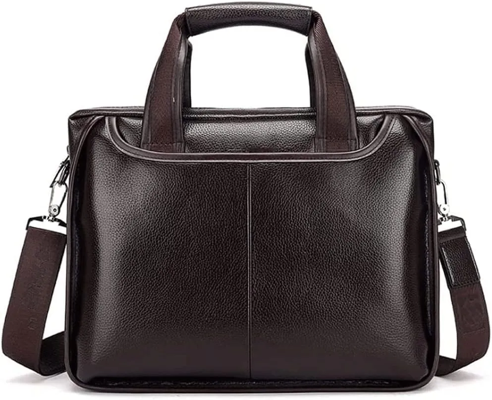 Classic Slim Briefcase with Crossbody Shoulder Bag Design for the Business Professional Travel Commuter and Laptop Protection