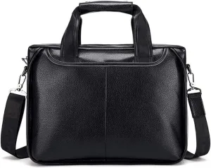 Classic Slim Briefcase with Crossbody Shoulder Bag Design for the Business Professional Travel Commuter and Laptop Protection