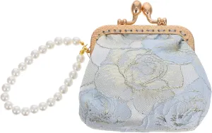 CLISPEED Elegant Chinese Style Embroidered Clutch Purse for Wedding Guest Vintage Evening Handbag Pearl Embellishment