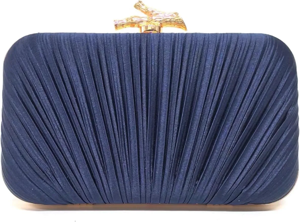 Clutch bags, Clutch Evening Bag Elegant Pleated Satin Formal Handbag Simple Classy Purse for Women
