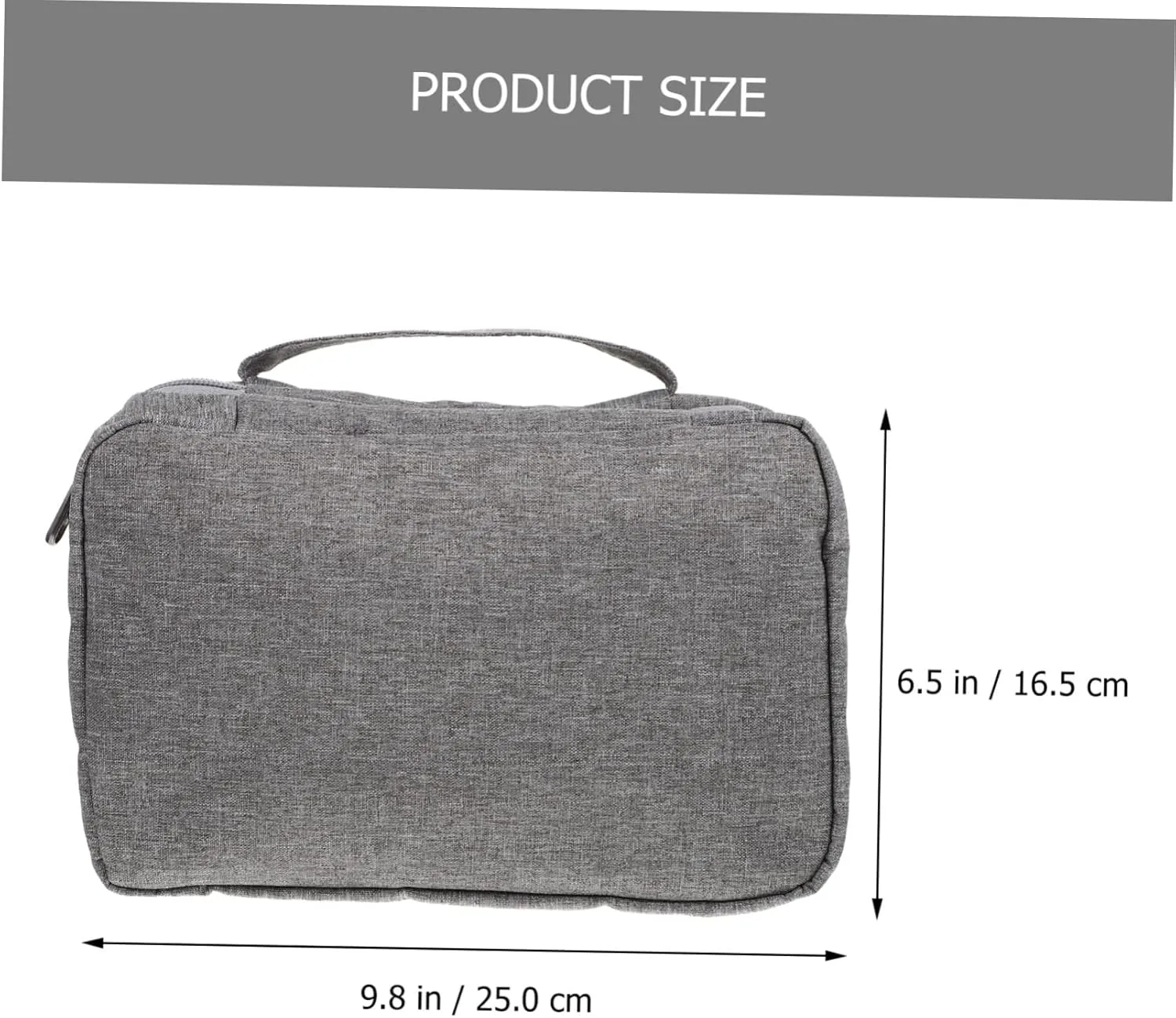 Convenient Makeup Bag Travel Cosmetic Bag Zipper Bag Stylish Hanging Pouch for Men Sturdy Polyester