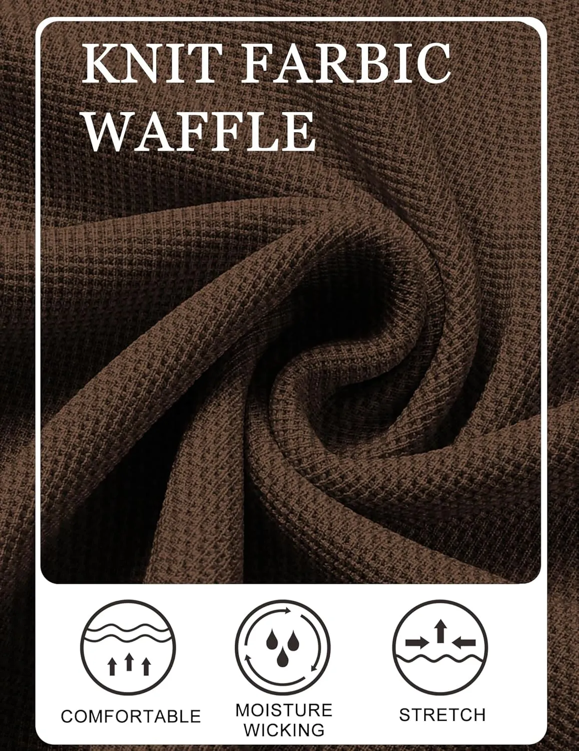 COOFANDY Mens Casual Waffle Shorts Elastic Waist Summer Beach Shorts 7" Workout Sweat Shorts