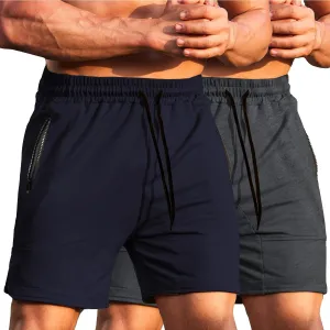 COOFANDY Men's Gym Workout Shorts Athletic Training Shorts Fitted Weightlifting Bodybuilding Shorts with Zipper Pockets