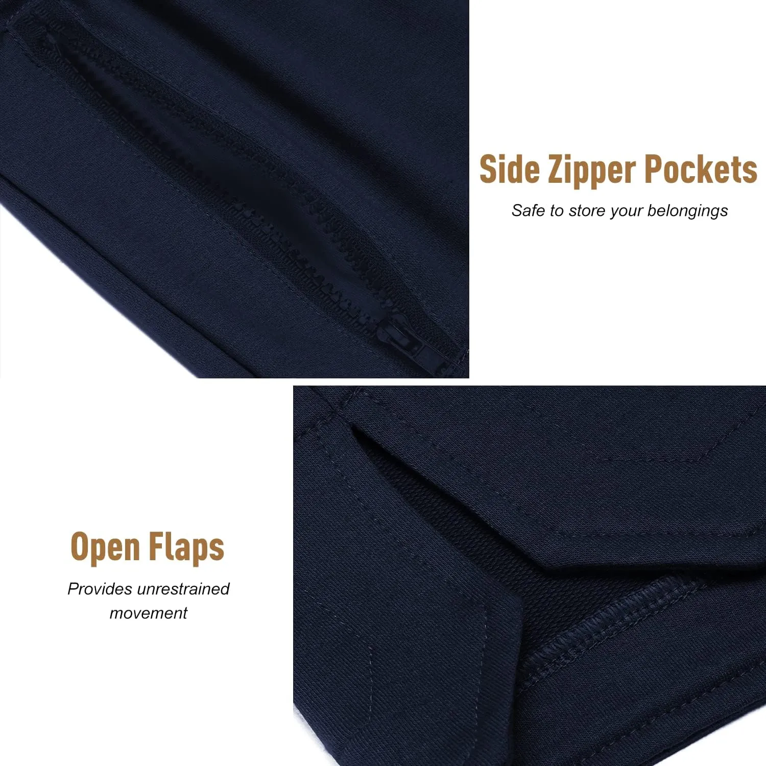 COOFANDY Men's Gym Workout Shorts Athletic Training Shorts Fitted Weightlifting Bodybuilding Shorts with Zipper Pockets