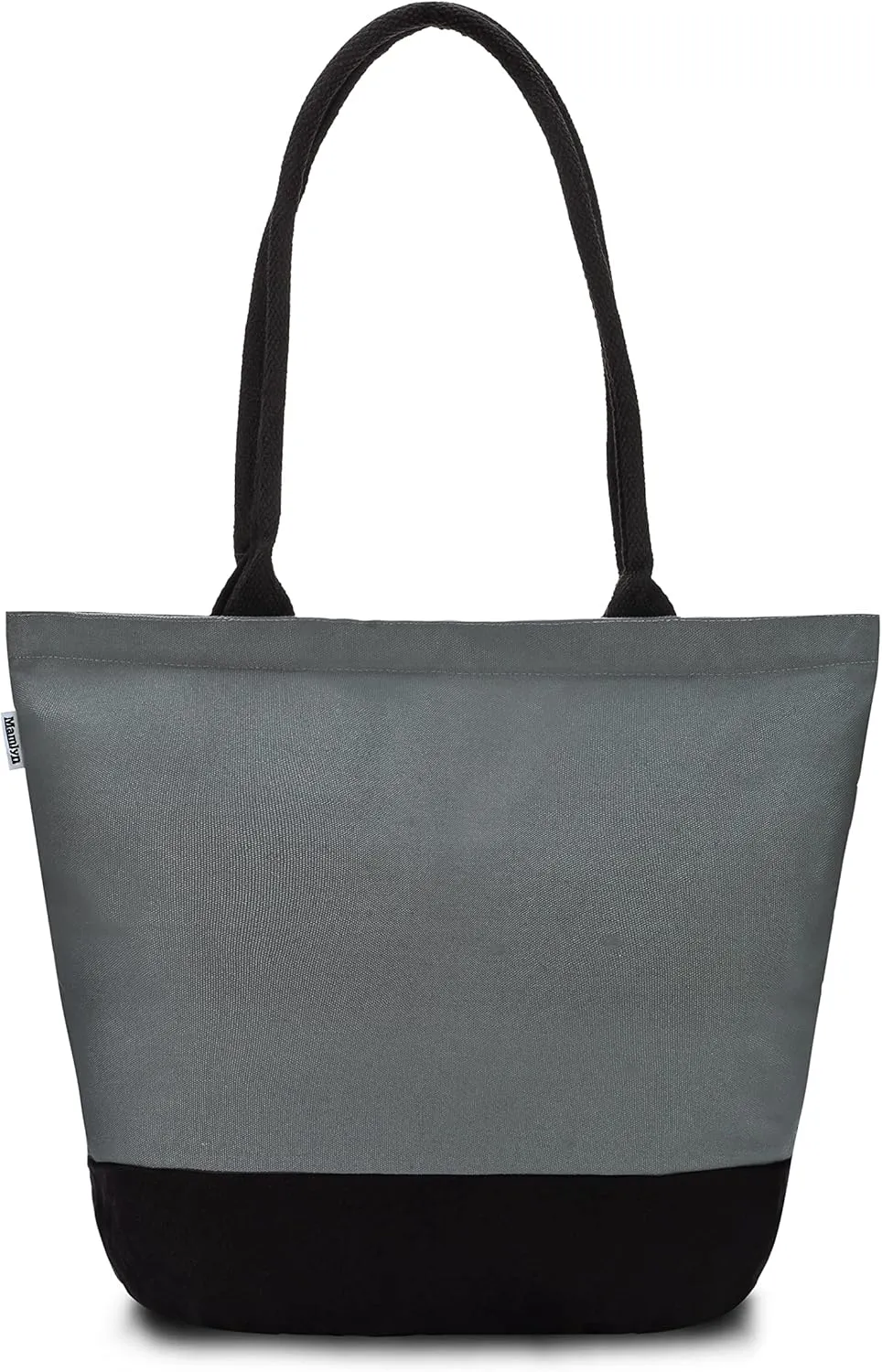 Cotton Canvas Tote Bag with handles, Reusable Cloth Shopping Grocery Bag, Large, Heavy Duty