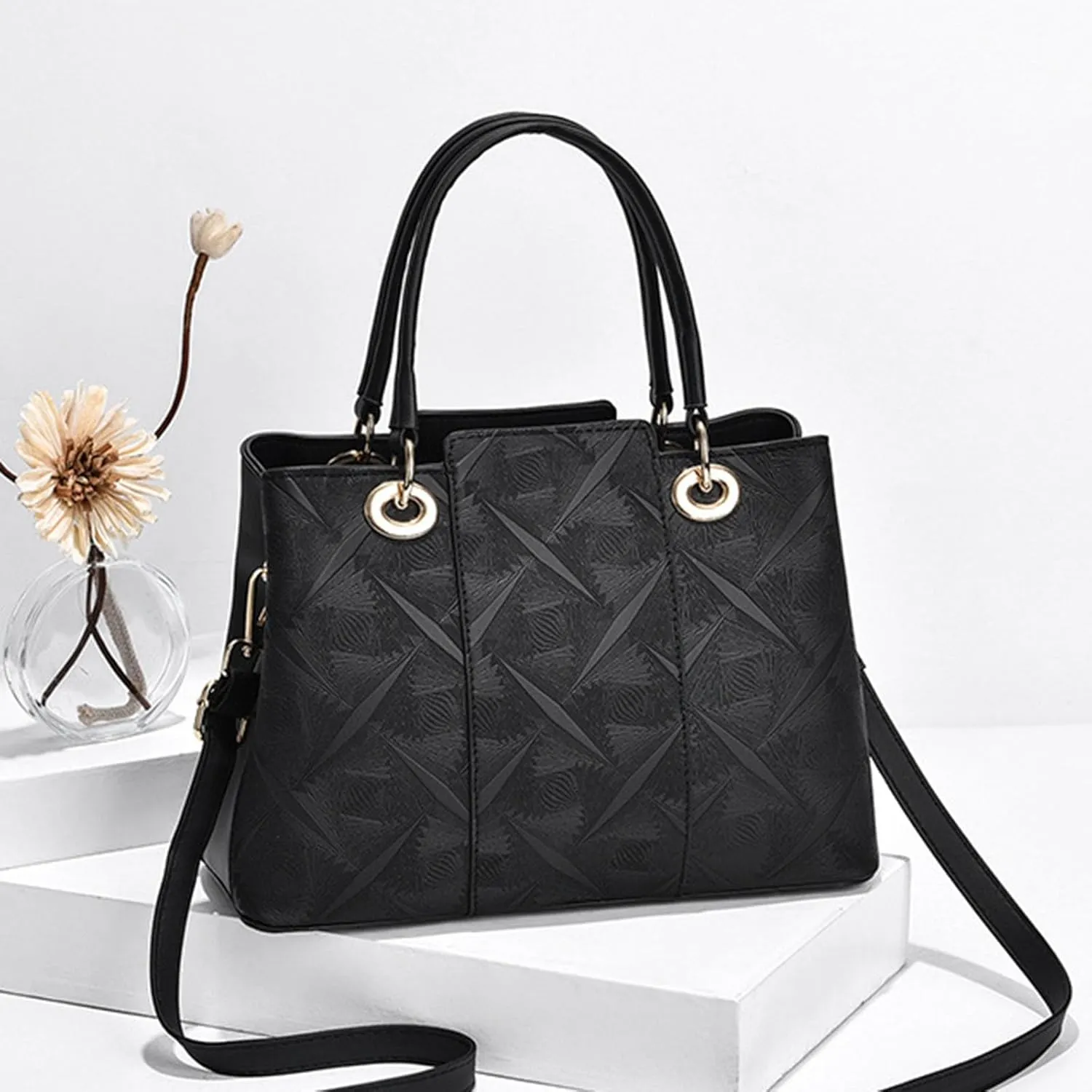 Crossbody Crescent Bags for Women Trendy Designer Shoulder Bags Women's Carry Options for Work and Daily Use(Black)