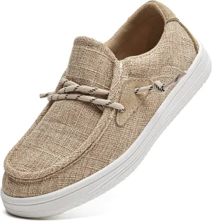 DADAWEN Boys Girls Slip-On Casual Boat Shoes School Dress Shoes Comfortable Lightweight Lace Up Loafers (Toddler/Little Kid/Big Kid)