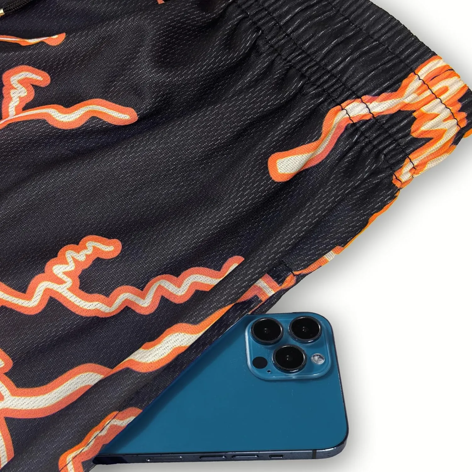 DIOTSR Mens Graphic Shorts Summer Casual Flat Front Shorts Cool Streetwear Designer Shorts Drawstring