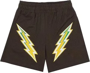 DIOTSR Mens Retro Lightning Graphic Shorts Casual Streetwear Basketball Shorts Athletic Running Shorts with Pockets