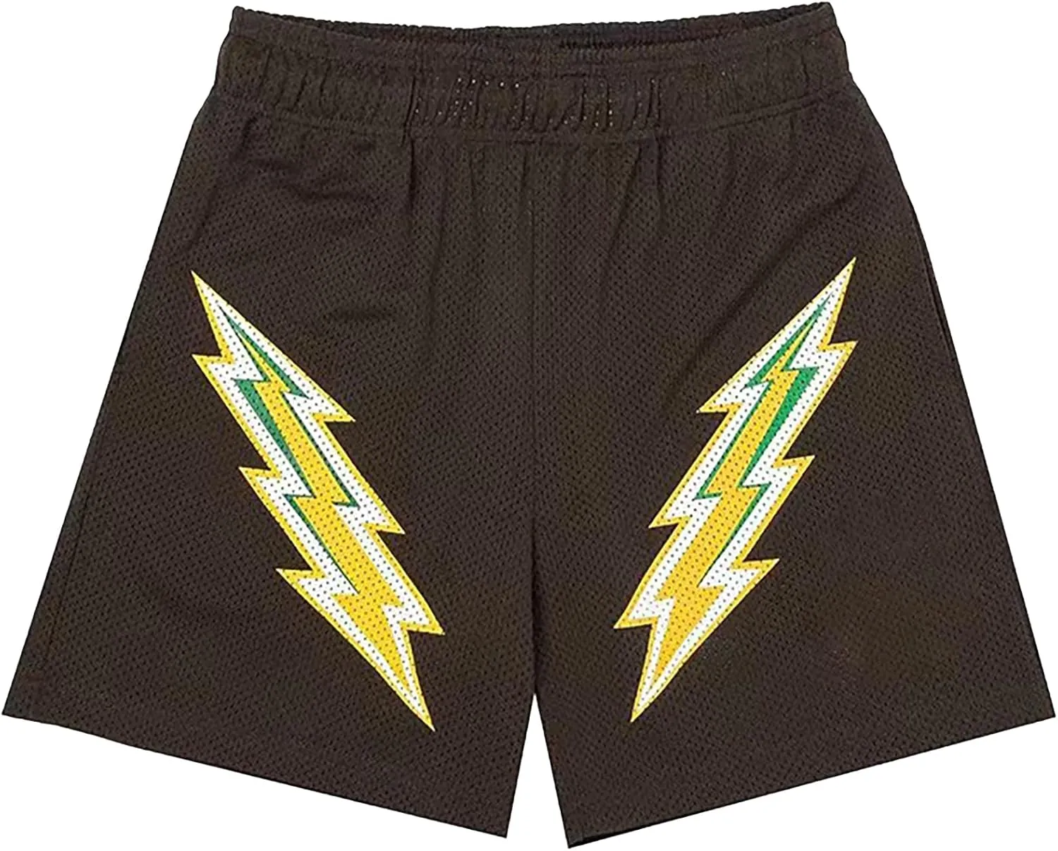DIOTSR Mens Retro Lightning Graphic Shorts Casual Streetwear Basketball Shorts Athletic Running Shorts with Pockets