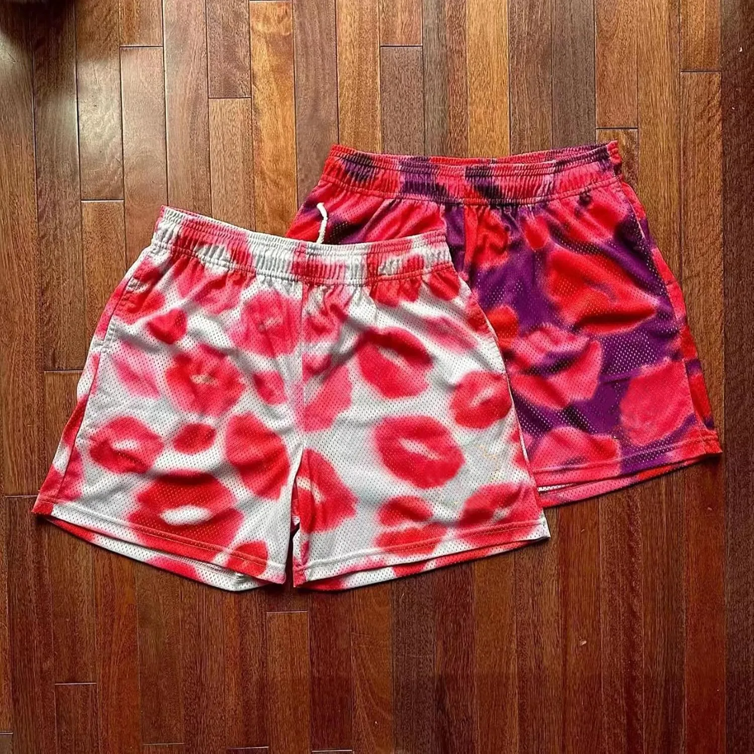DIOTSR Mens Skyline Graphic Shorts Casual Streetwear Cool Basketball Shorts Running Workout Shorts with Pockets