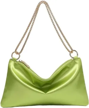Evening Bags for Women Formal Satin Handbag Shoulder Bag Clutch Purses Wedding Guest Purse Prom Bag Cocktai Party Bag