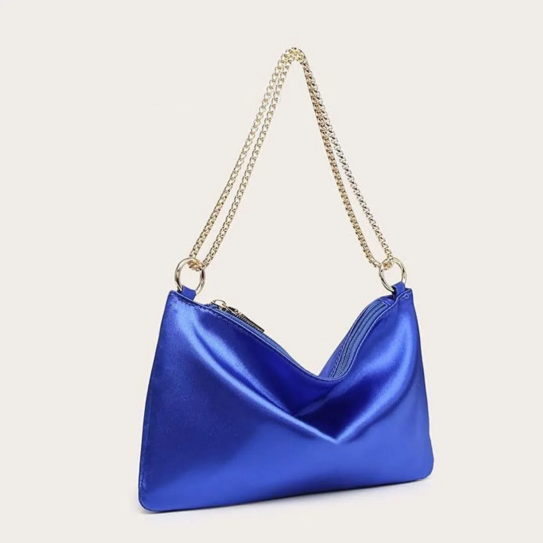Evening Bags for Women Formal Satin Handbag Shoulder Bag Clutch Purses Wedding Guest Purse Prom Bag Cocktai Party Bag