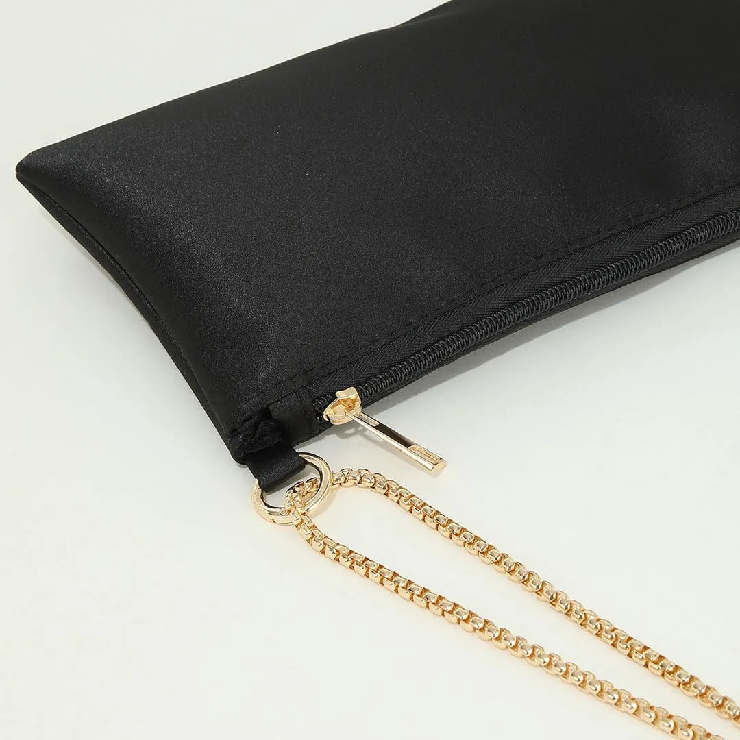 Evening Bags for Women Formal Satin Handbag Shoulder Bag Clutch Purses Wedding Guest Purse Prom Bag Cocktai Party Bag
