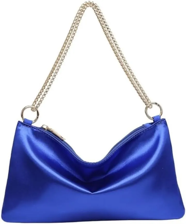 Evening Bags for Women Formal Satin Handbag Shoulder Bag Clutch Purses Wedding Guest Purse Prom Bag Cocktai Party Bag