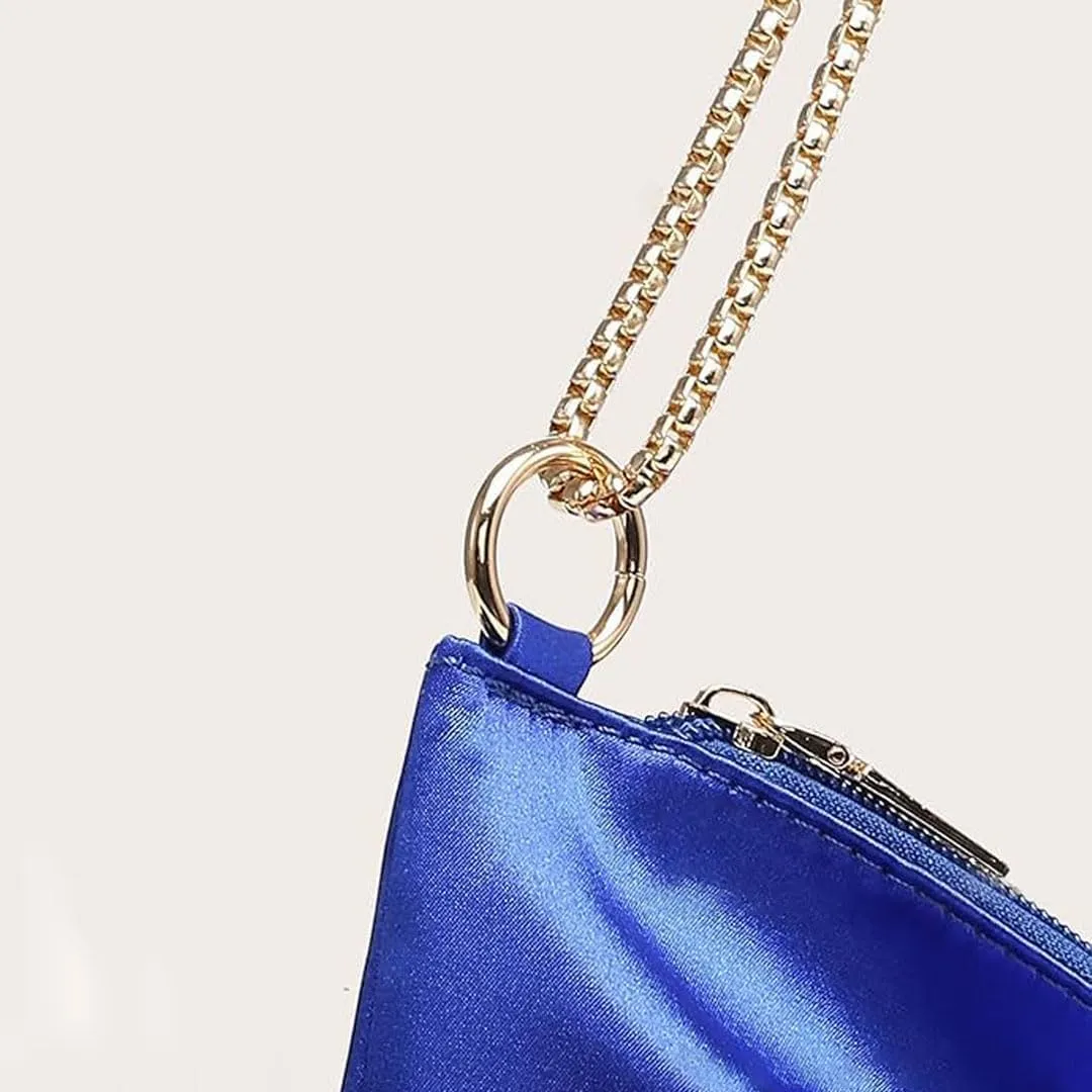 Evening Bags for Women Formal Satin Handbag Shoulder Bag Clutch Purses Wedding Guest Purse Prom Bag Cocktai Party Bag