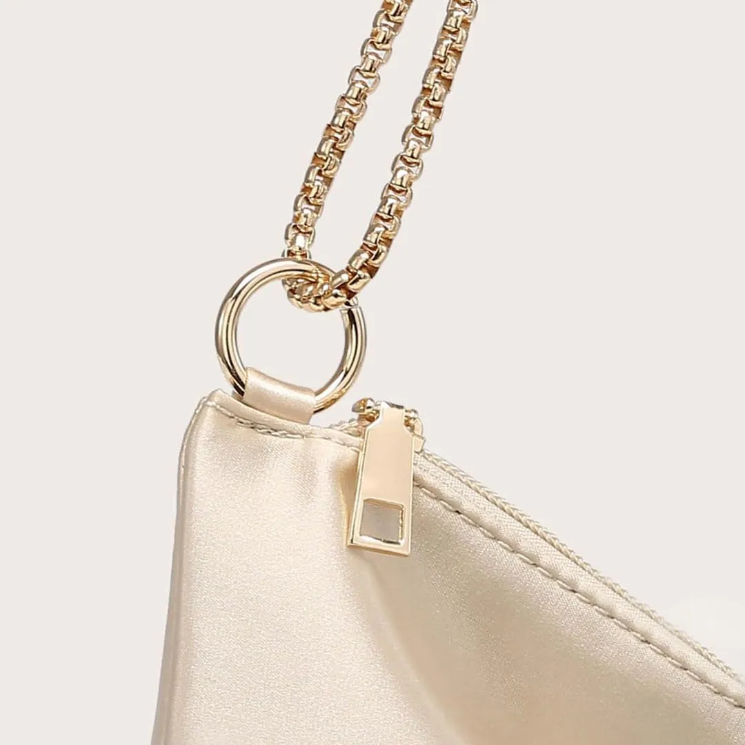 Evening Bags for Women Formal Satin Handbag Shoulder Bag Clutch Purses Wedding Guest Purse Prom Bag Cocktai Party Bag