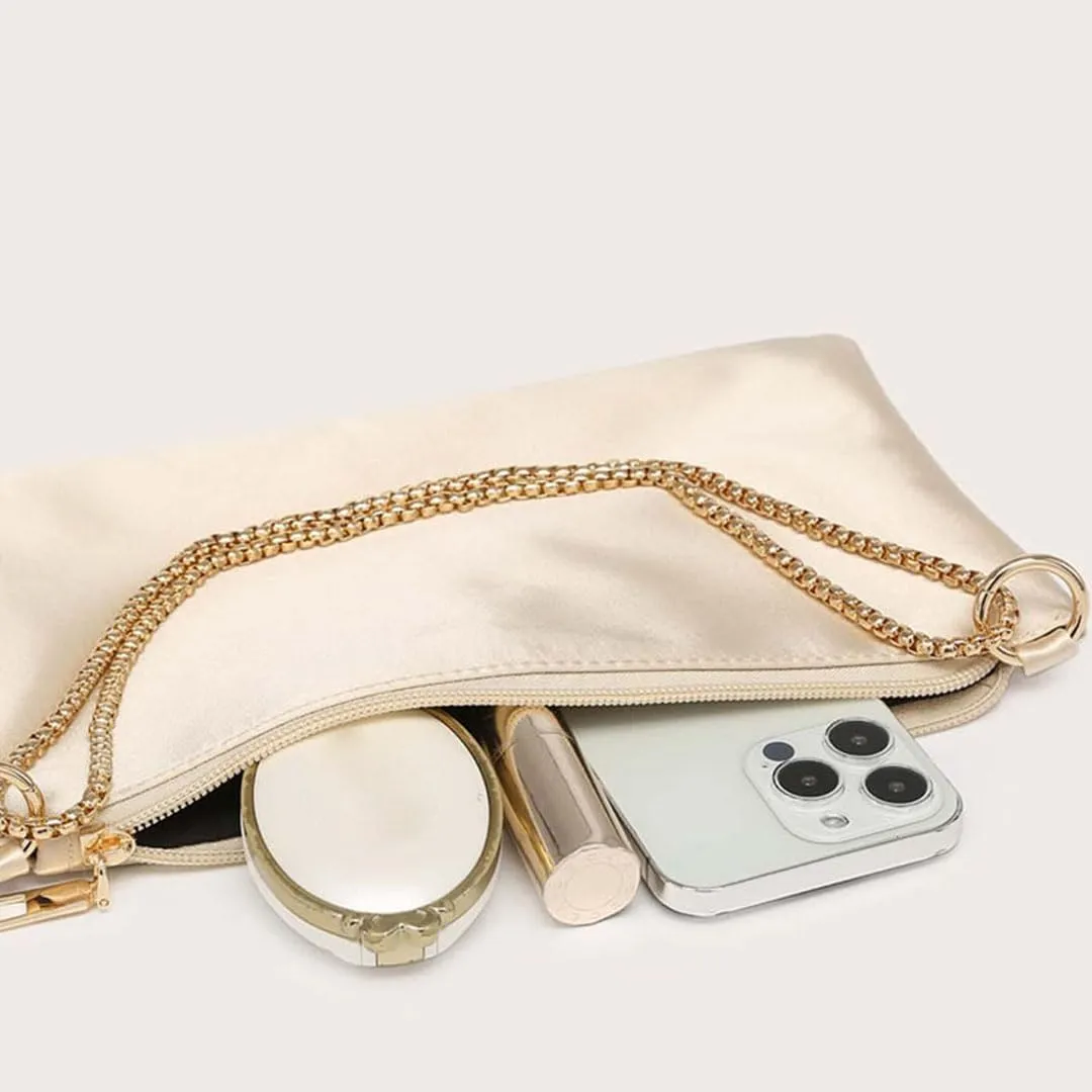 Evening Bags for Women Formal Satin Handbag Shoulder Bag Clutch Purses Wedding Guest Purse Prom Bag Cocktai Party Bag