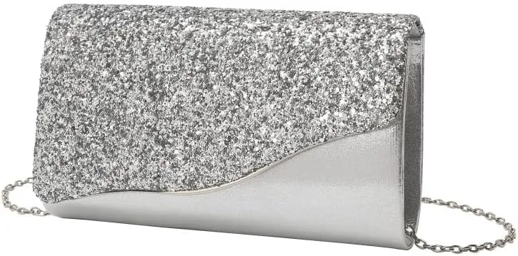 Fabric Art Shiny Evening Bag Women's Versatile Clutch Purses