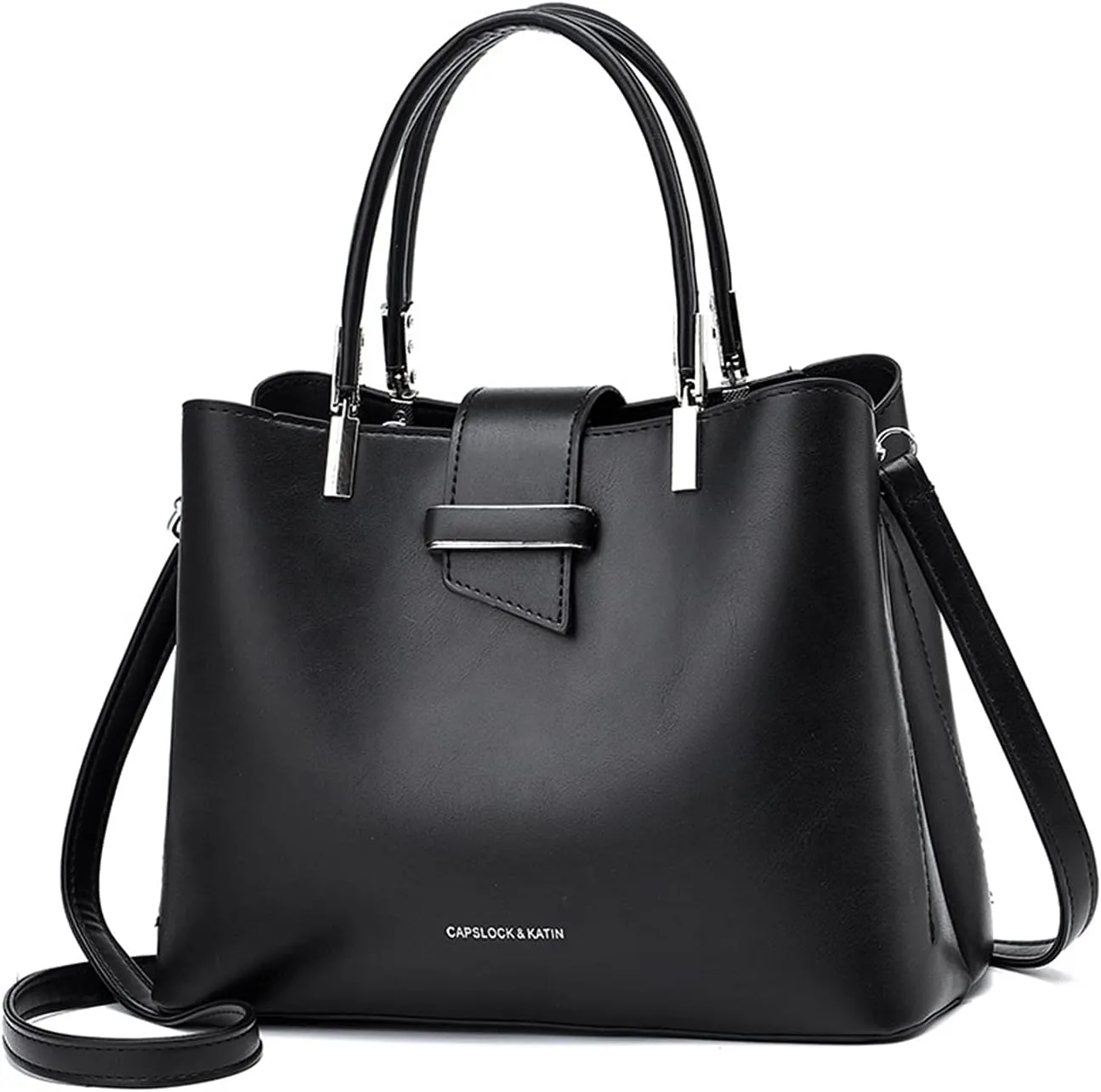 Fashion Handbag Purses Women Top-Handle Bags Ladies Crossbody Bag Satchel PU Leather Shoulder Tote Bags Black