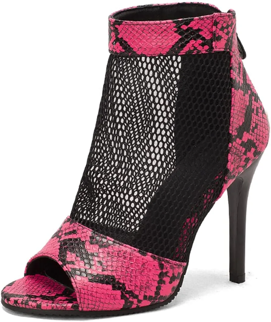 Fashion Peep Toe Mesh Air Summer Booties Women Gladiator Sandal