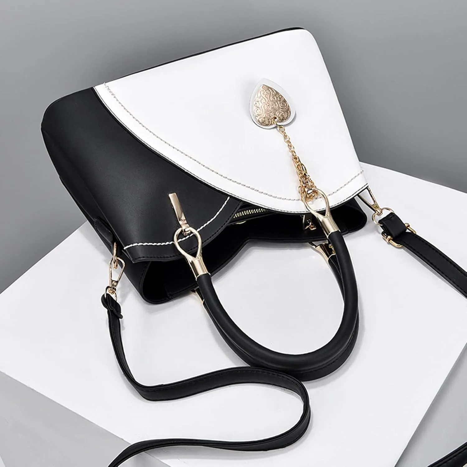 Fashion Shoulder Bags Casual Leather Messenger Bag Large Capacity Handbag Fashion Womens Bags Leather (Khaki, One Size)